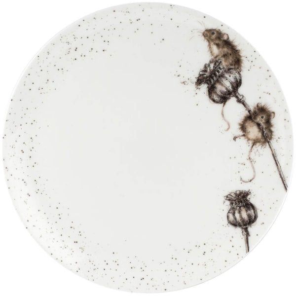 Royal Worcester Wrendale China Coupe Dinner Plate - Mouse