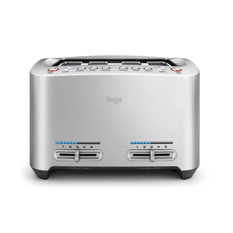 Sage Appliances BTA845UK Smart Toast 4 Slice Toaster - Stainless Steel