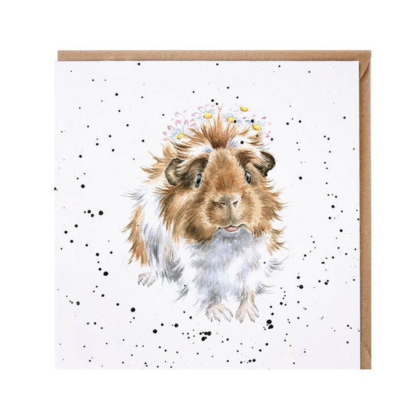 Wrendale Designs by Hannah Dale Card - Grinny Pig