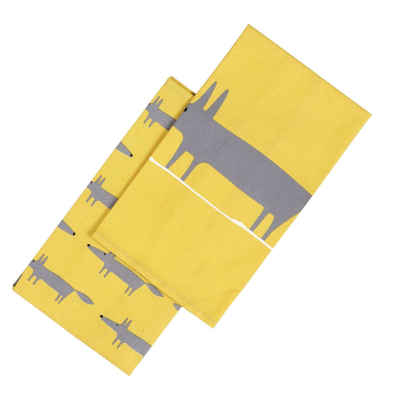 Scion Living Mr Fox 100% Cotton 2 Piece Tea Towel Set - Yellow