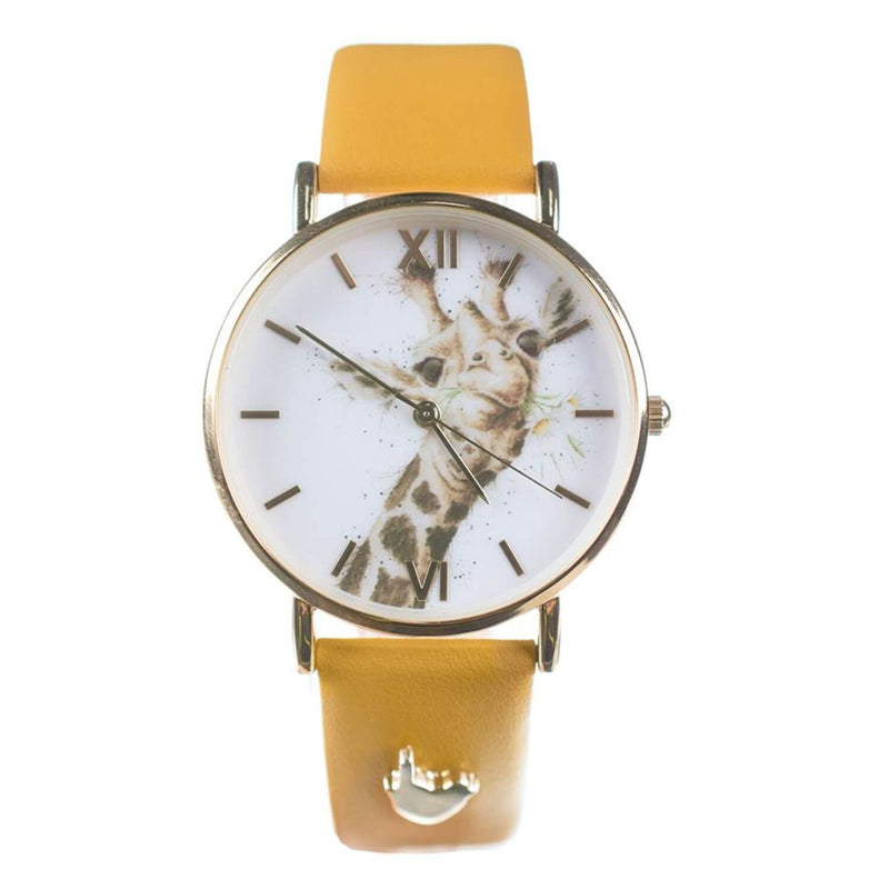Wrendale Designs Leather Watch - Giraffe