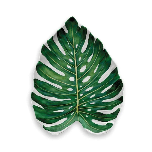Eddingtons Amazon Floral Monstera Leaf Platter - Potters Cookshop