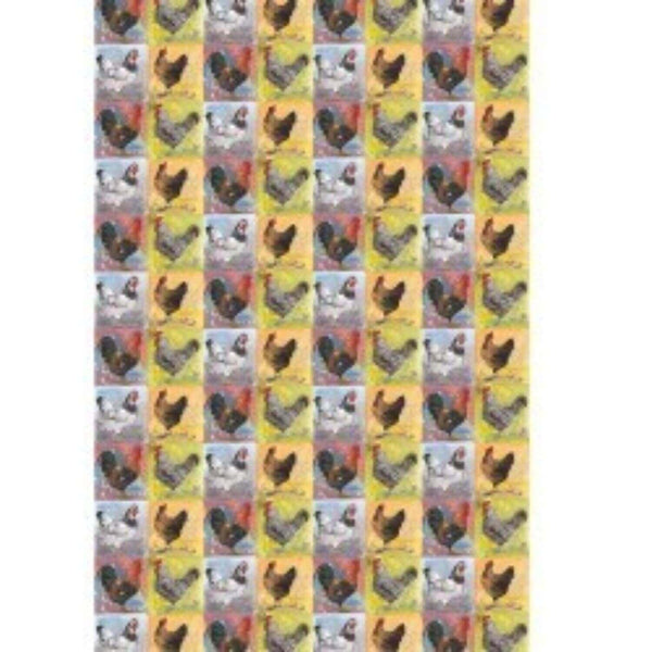 Alex Clark Tea Towel - Checkerboard Chickens - Potters Cookshop
