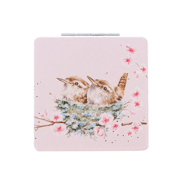 Wrendale Designs Compact Mirror - Home Sweet Home Wren