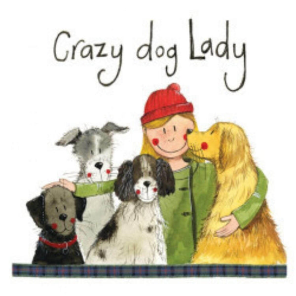 Alex Clark Coaster - Crazy Dog Lady - Potters Cookshop