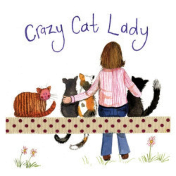 Alex Clark Coaster - Crazy Cat Lady - Potters Cookshop
