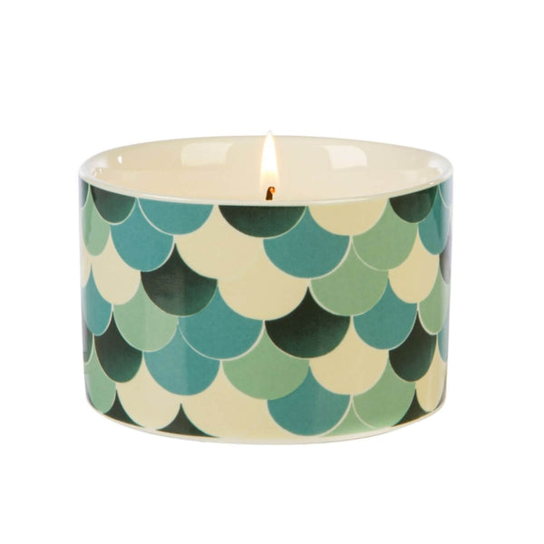 Wax Lyrical Fired Earth Medium Ceramic Candle - Green Tea & Bergamot