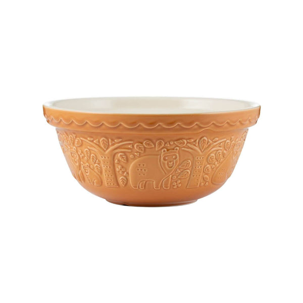Mason Cash In The Forest Ochre Bear Mixing Bowl - Potters Cookshop