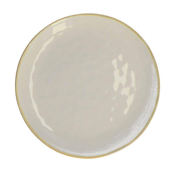 Rose & Tulipani Concerto Grigio Perla Pearl Grey Round Platter - 32cm - Potters Cookshop