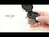 Dreamfarm Orlid Stackable Glass Jar with Double Lid - Black