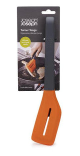 Joseph Joseph Grey & Orange Silicone Turner Tongs - Potters Cookshop