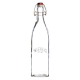 Kilner Glass Square Clip Top Bottle - 1 Litre - Potters Cookshop