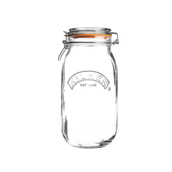 Kilner Glass Round Clip Top Storage Jar - 2 Litre - Potters Cookshop