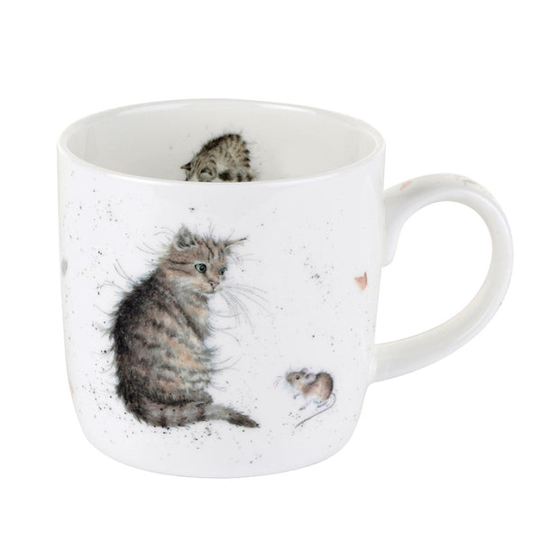 Wrendale Designs China Mug - Cat and Mouse