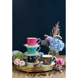 Sara Miller London Chelsea Tea Cup & Saucer - Navy