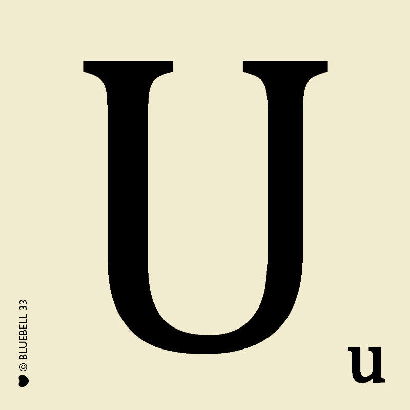 Scrabble Letter U Placemat