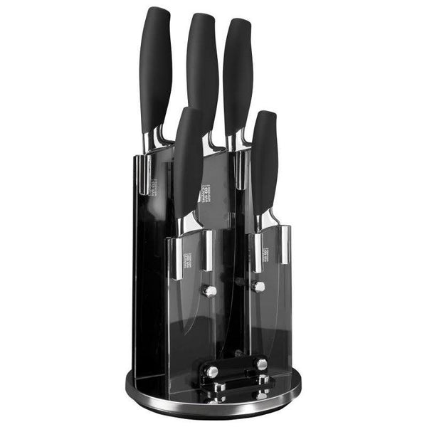 Taylor's Eye Witness Brooklyn 5 Piece Knife Block - Chrome