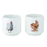 Royal Worcester Wrendale Egg Cups - Set of 2